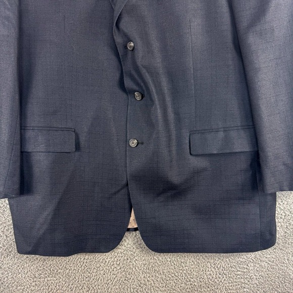 Ralph Ralph Lauren Blazer Mens 50L Charcoal Gray Silk‎ Wool 3 Button Sport Coat - Picture 4 of 14